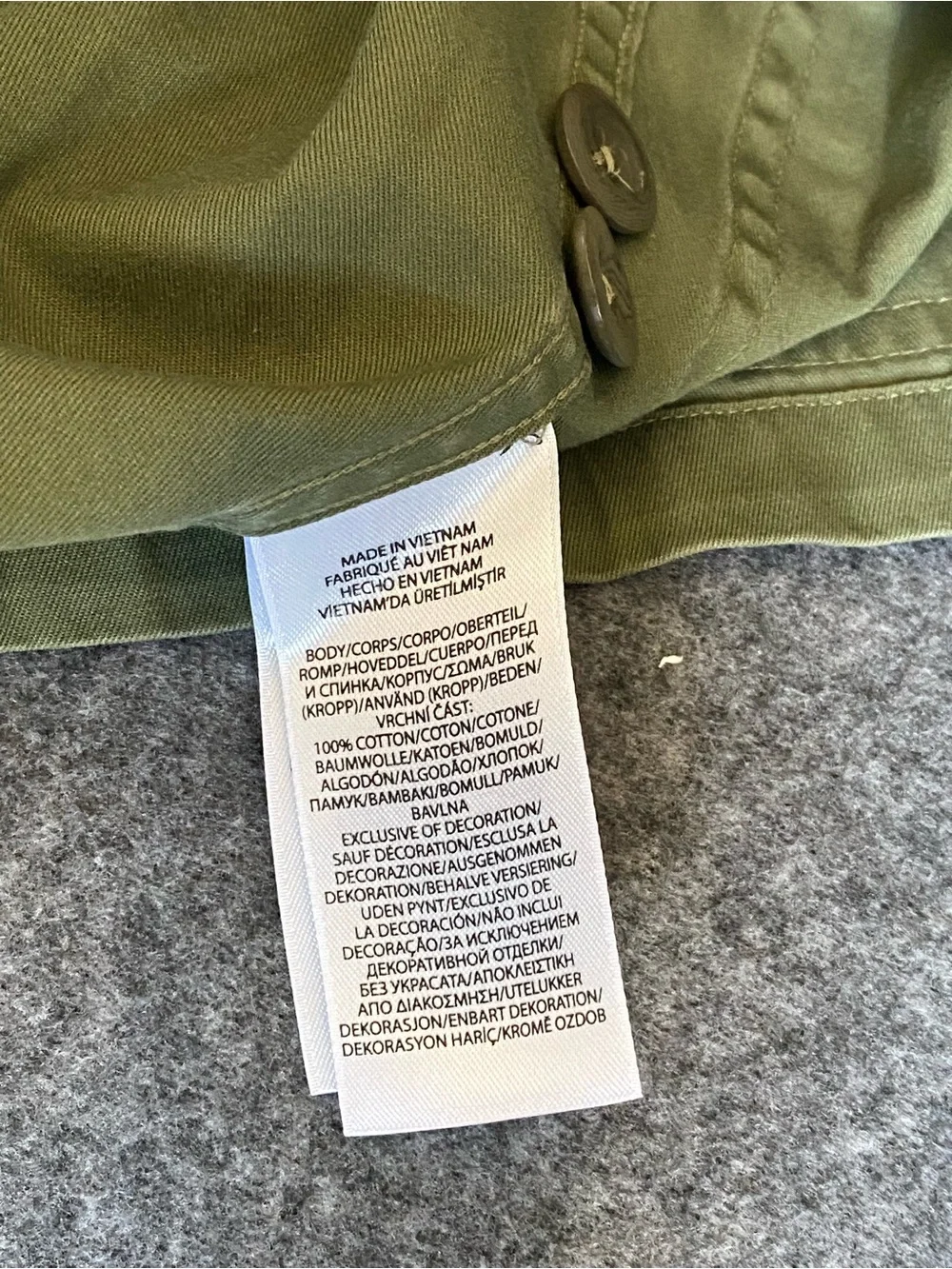Polo Ralph Lauren Olive Green Cotton Chore Jacket Med Utility Workwear Gorpcore